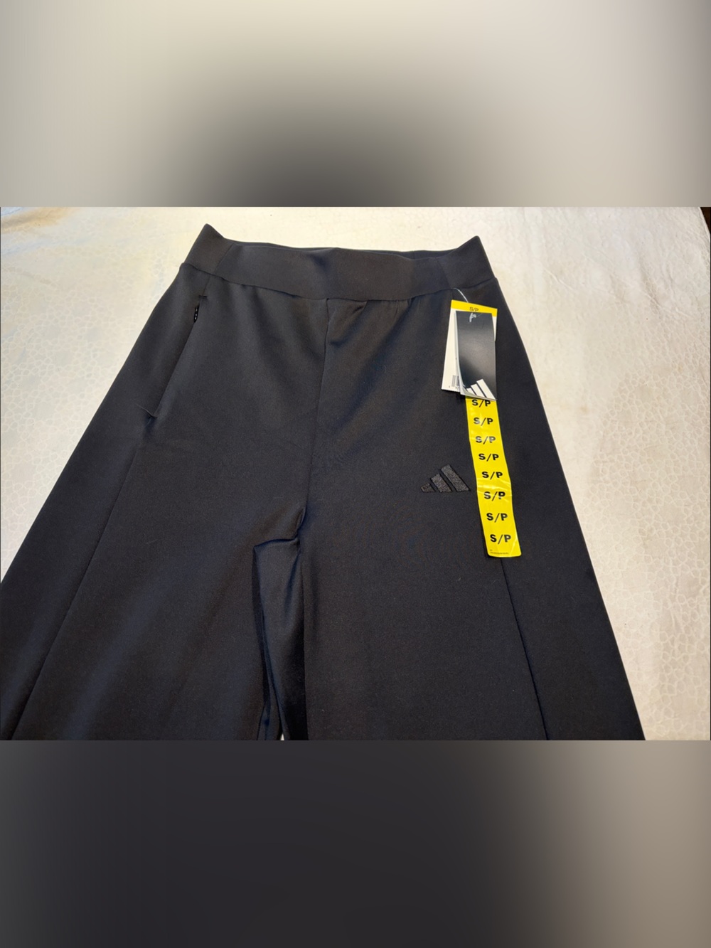 adidas Black Performance Track Pants with Subtle Logo
